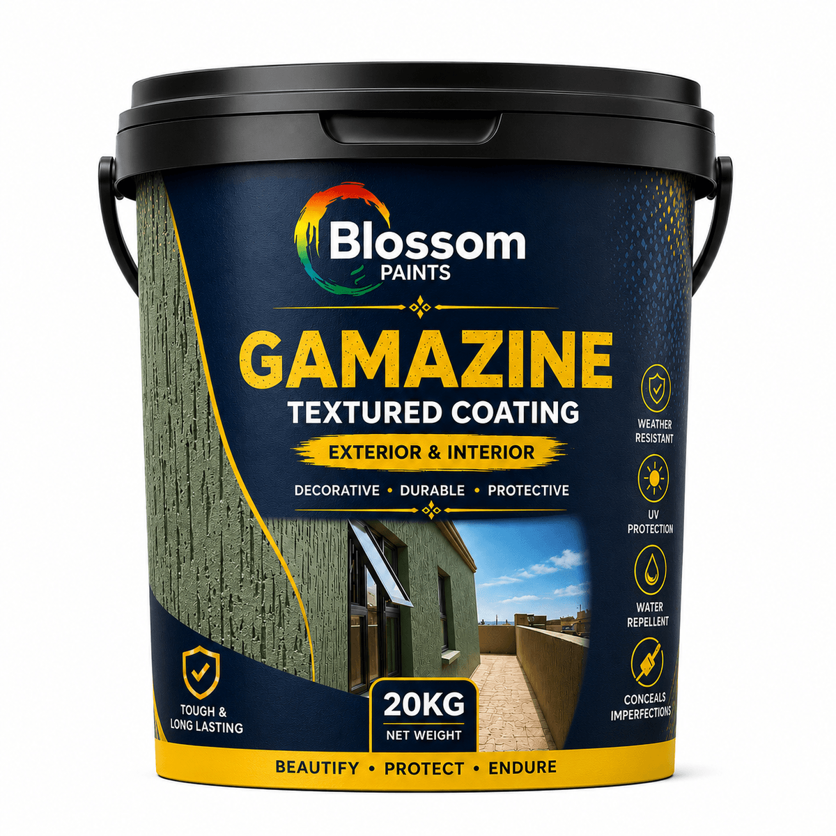 Platinum Home Decor Gamazine Decorative Wall Coating 20 kg container